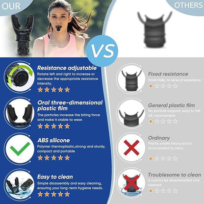 Portable Running Breathing Trainer Device, 1 Count Lung Breathing Trainer, Exercise Trainer with Resistance Adjustable, Easy to Clean and Use