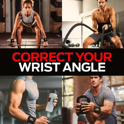 SPINTO Adjustable Wrist Wraps for Weightlifting & Fitness | Premium Durable Gym Support Straps | Compression Wraps for Powerlifting, Training & Crossfit