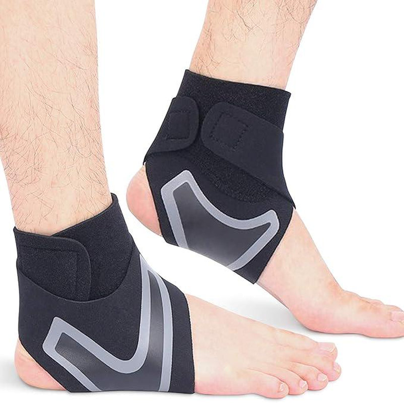 Ollas Ankle Support to Prevent Sprained Ankles, Ankle Relief Ankle Support for Men and Women, Ankle Compression Cuff with Straps Black Outdoorfun Healthcare Tool Brace